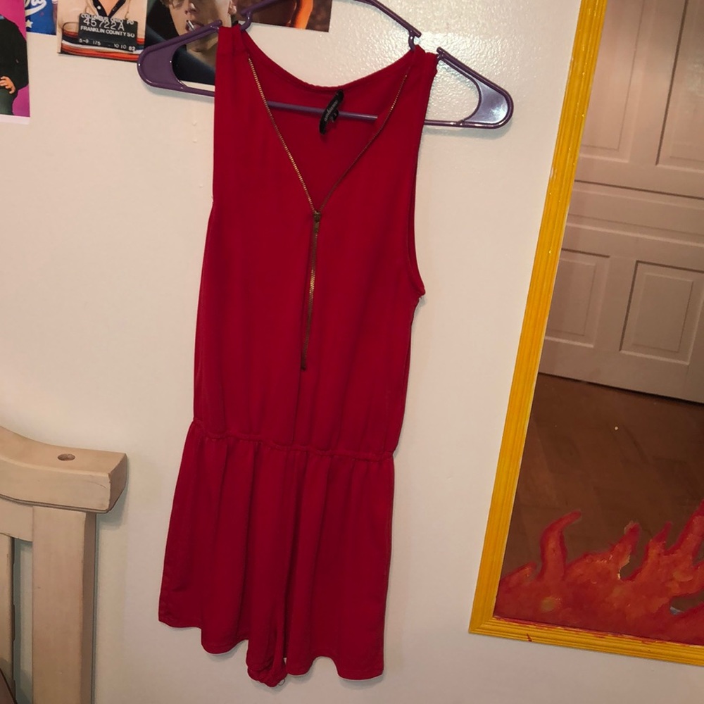 red romper